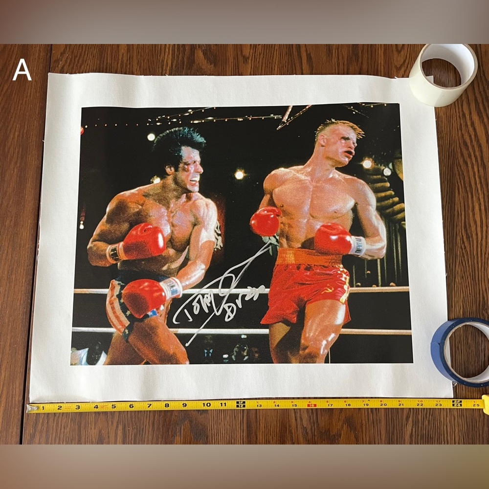 Rocky 4 Ivan Drago 20”X24” Dolph Lundgren Signed Canvas Print - NEW - Picture 2 of 8